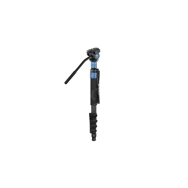 Sirui P-325FL Monopod 비디오헤드 장착 전체 모습
