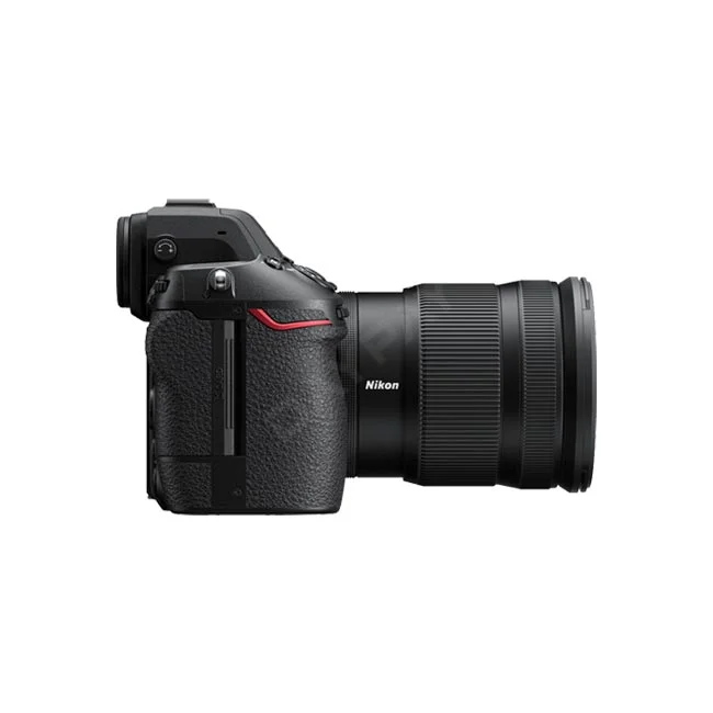 Nikon Z8 우측면과 장착된 렌즈