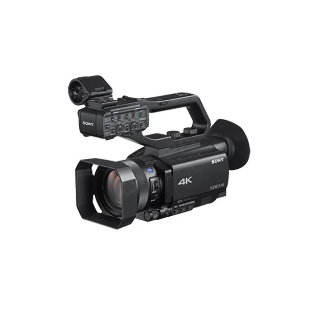 Sony PXW-Z90 전면 및 XLR 핸들 유닛 장착 모습