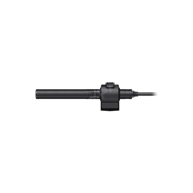 Sony ECM-CG60 마이크 측면 스위치와 장착 클립 부위