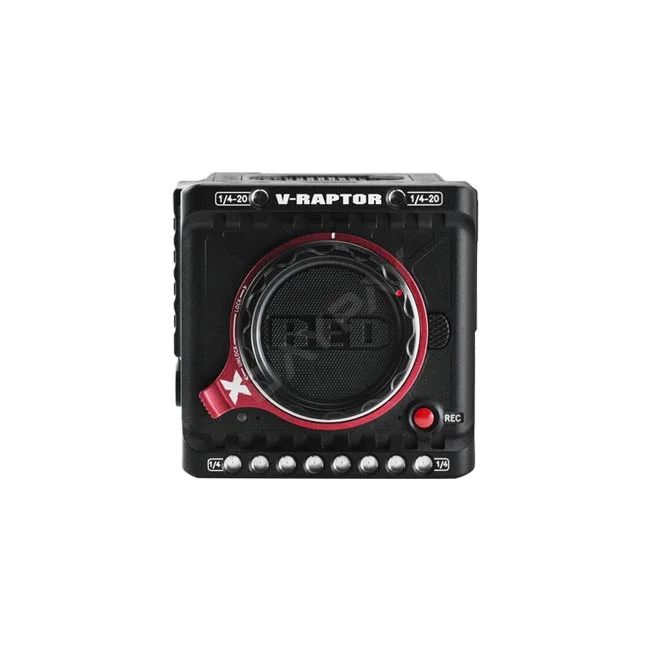 RED V-RAPTOR X 8K VV Body 정면 렌즈 마운트와 조작부