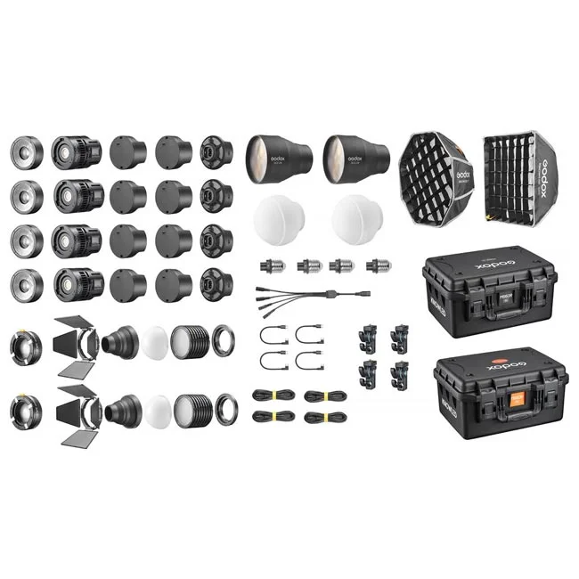 Godox MS60Bi 4ea Kit 구성품 전체 보기