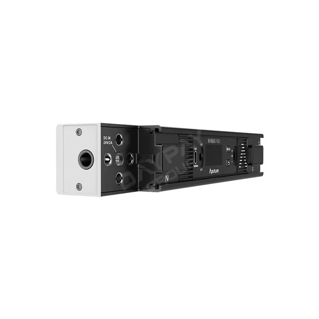 Aputure INFINIBAR PB3 측면 단자 및 컨트롤 패널