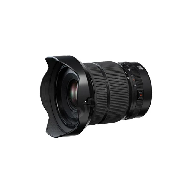 Fujifilm GF20-35mmF4 R WR 렌즈 후드 장착 측면 모습