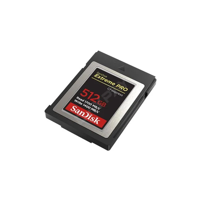 Sandisk CFexpress PRO Type B 512GB 메모리 카드 전면