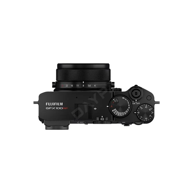 Fujifilm GFX100RF 상단부 조작부와 다이얼