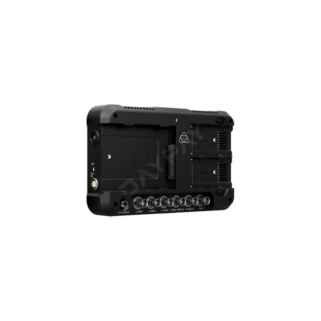Atomos Shogun 7 후면 단자와 배터리 마운트