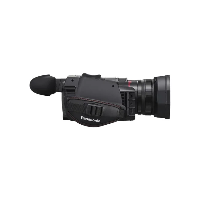 Panasonic HC-X1600 우측 핸드 스트랩과 단자 부위