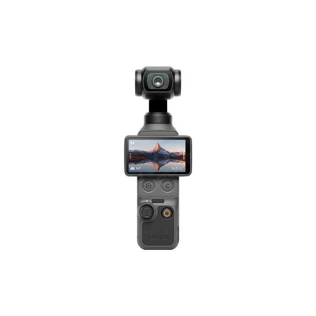 DJI Osmo Pocket 4 전면 화면과 조작부