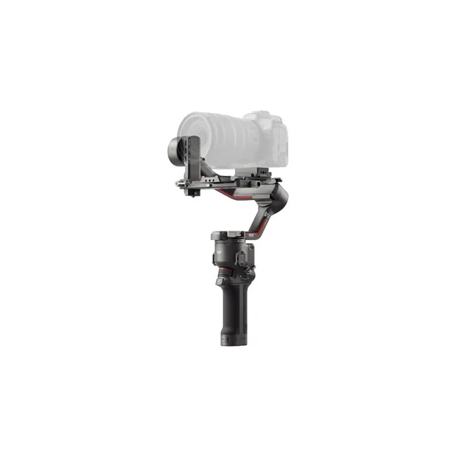 DJI RS 3 카메라 장착 상태의 전체 측면
