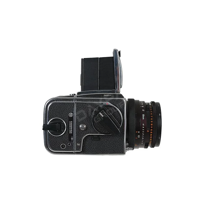 Hasselblad 503cx / Planar 80mm F2.8 T* 측면 외관과 렌즈부