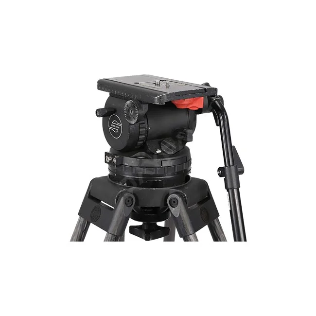 Sachtler Video 25 Plus 헤드와 삼각대 상단부