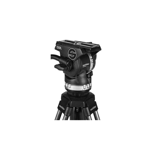 Sachtler ACE XL MS 1018C 비디오 헤드와 상단 플레이트 및 조작부