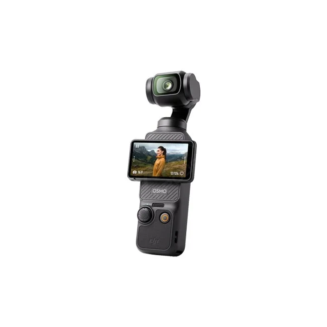 DJI Osmo Pocket 3 회전식 터치스크린과 조작부 전면