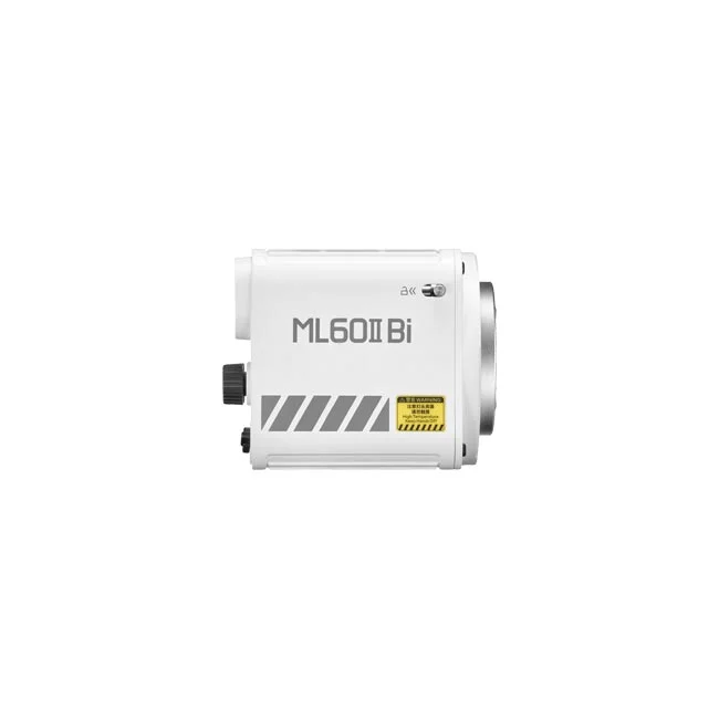 Godox ML60II Bi 측면 본체와 ML60II Bi 로고