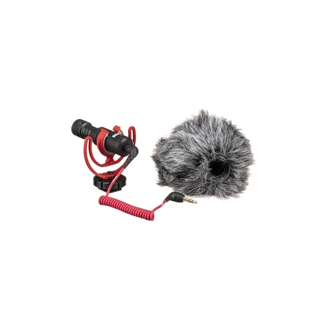 RODE VideoMicro 마이크와 쇼크 마운트, 연결 케이블 및 윈드스크린