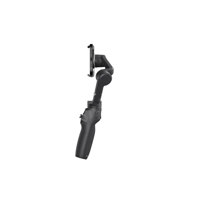 DJI Osmo Mobile 6 측면 조작부와 스마트폰 장착 상태