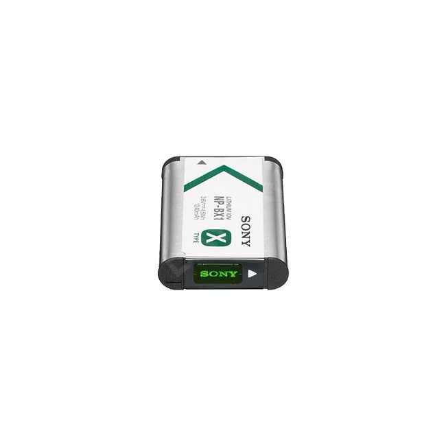 Sony NP-BX1 배터리 상단 라벨과 단자부