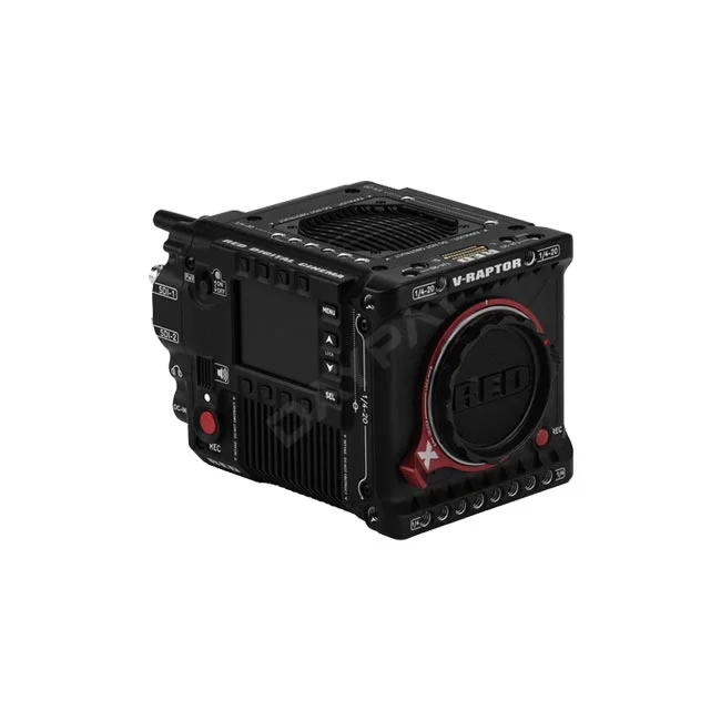 RED V-RAPTOR X 8K VV Body 좌측면 조작부와 단자부