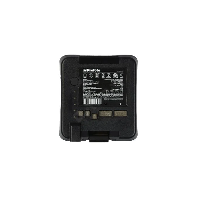 Profoto Li-Ion Battery for B10, B10 Plus, B10X Plus 단자부 및 사양 라벨