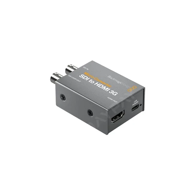 Blackmagic SDI to HDMI 3G Converter 단자와 측면 포트