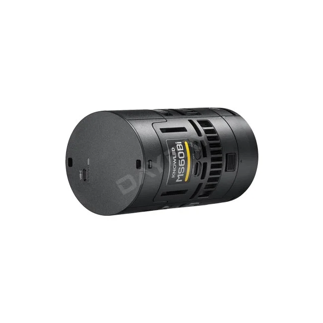 Godox MS60Bi 측면부와 조작부, 단자