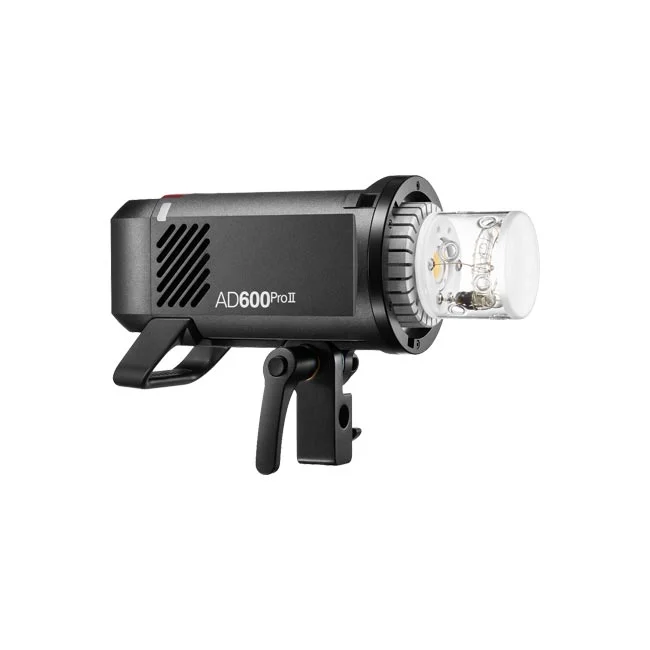 Godox AD600Pro II 측면 전면부와 스탠드 마운트