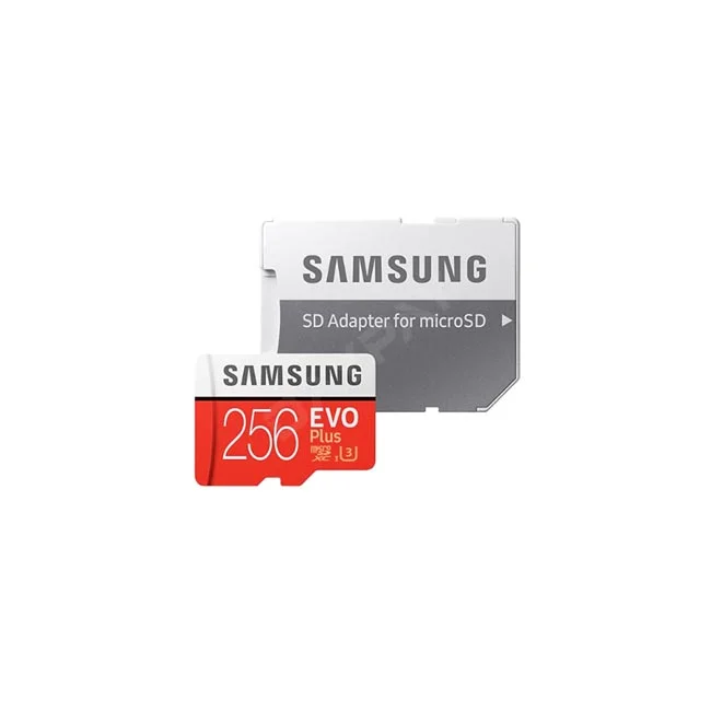 SAMSUNG EVO PLUS 256GB 마이크로 SD 카드와 SD 어댑터