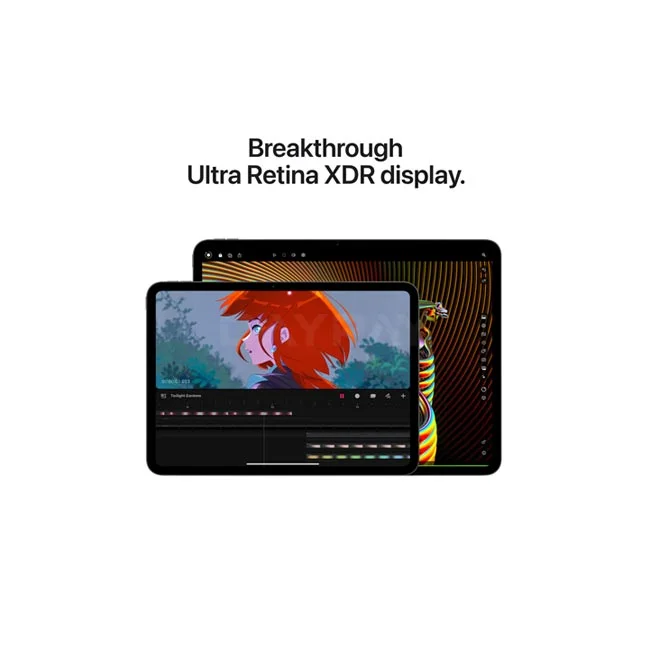 Apple iPad Pro 11 M4 디스플레이 화면과 UI