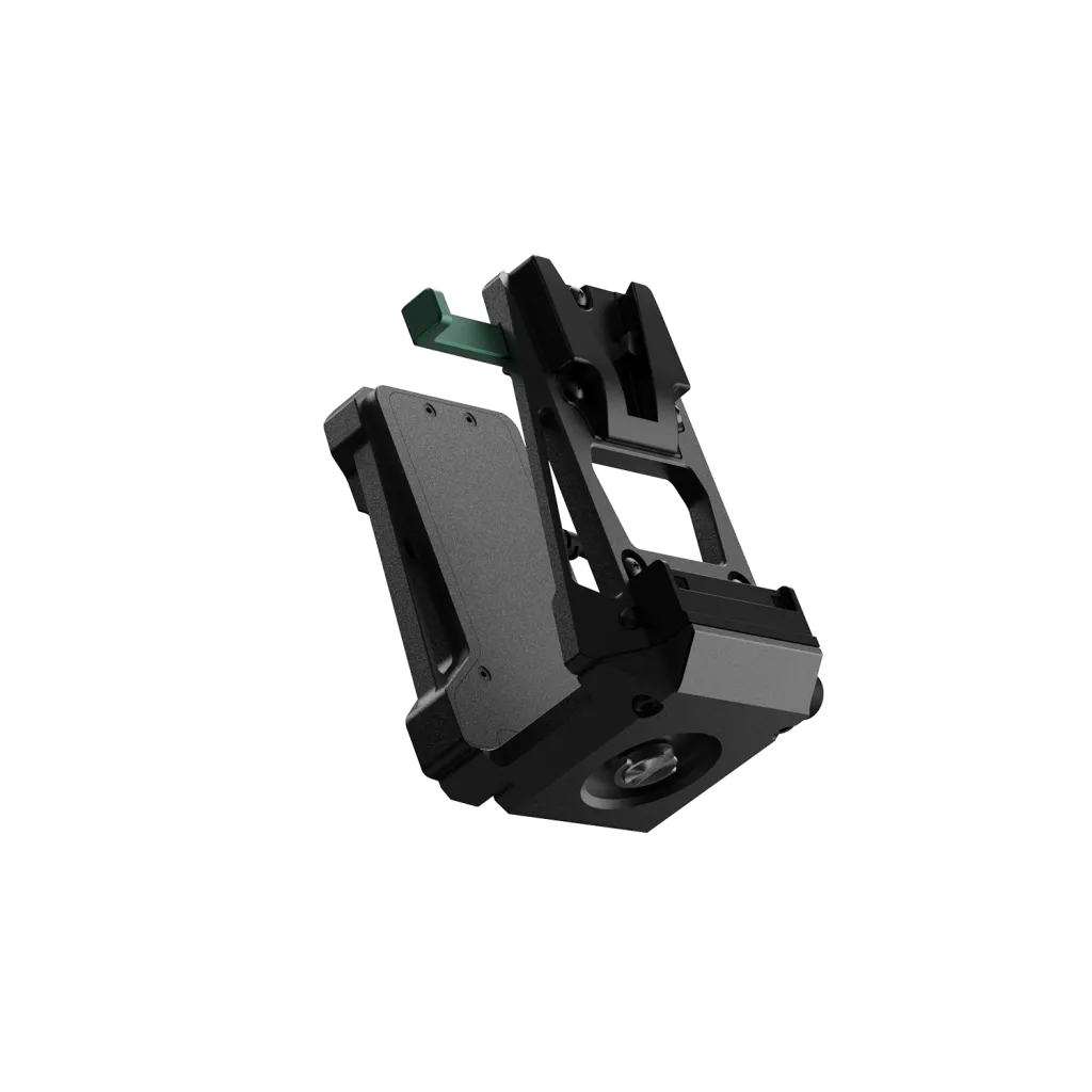 Accsoon V-Lock Adapter 측면 마운트 부위와 잠금 장치