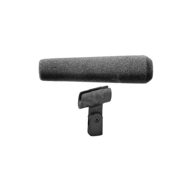 Sennheiser MKH 416-P48U3 폼 윈드스크린과 마이크 클립