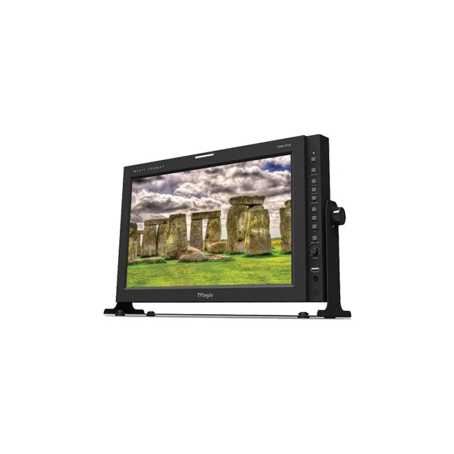 TVLogic LVM-171A 전면 화면과 우측 조작부