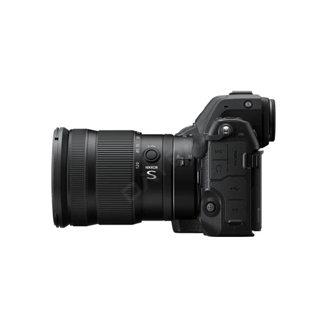 Nikon Z8 좌측면 단자부와 렌즈 경통