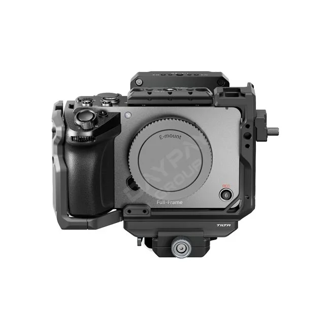 Sony FX5 V-mount Cage Kit 전면부와 E-mount 마운트 캡
