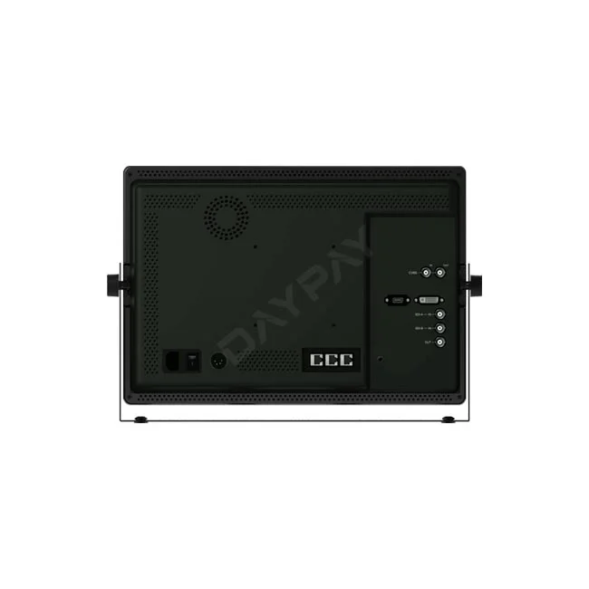 TVLogic LVM-180A 후면 단자 및 전원부