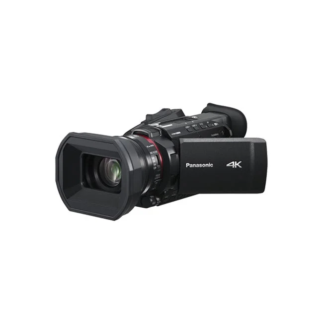 Panasonic HC-X1600 측면 LCD 패널과 렌즈부