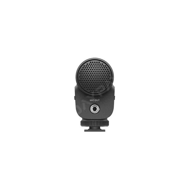 Sennheiser MKE 400 후면 MIC OUT 단자와 마이크 그릴
