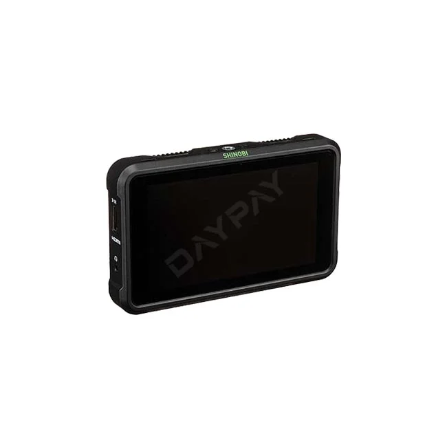 Atomos Shinobi 전면 LCD와 측면 단자 부근
