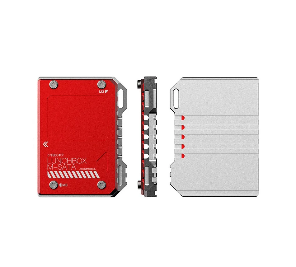 ATOMOS Lunchbox M-SATA SSD 2TB 전면 및 측면 외관 구조