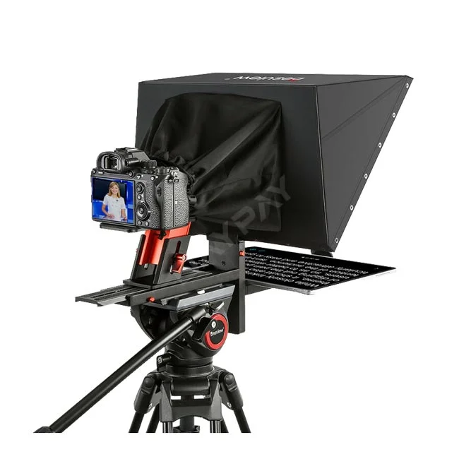 Desview TP170 Portable Teleprompter 카메라 장착 및 후면 뷰