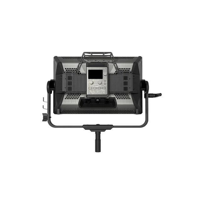 Aputure Nova P300c 후면 컨트롤 패널과 요크 브라켓