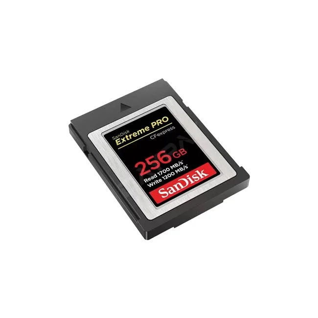 SanDisk CFexpress PRO Type B 256GB 메모리 카드 전면부
