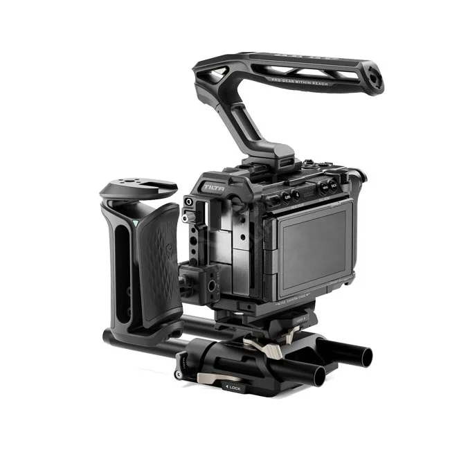 Sony FX5 Pro Kit 후면 LCD 모니터와 케이지 장착부