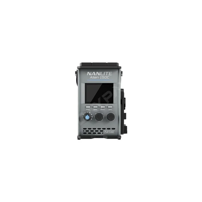 Nanlite Alien 150C 컨트롤러 전면 패널과 조작부