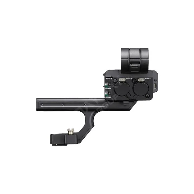 데이페이 Sony FX5 XLR Handle Unit 측면 및 오디오 입력 단자 상세 뷰