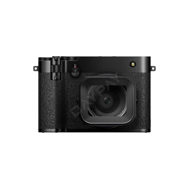 Fujifilm GFX100RF 전면부와 렌즈