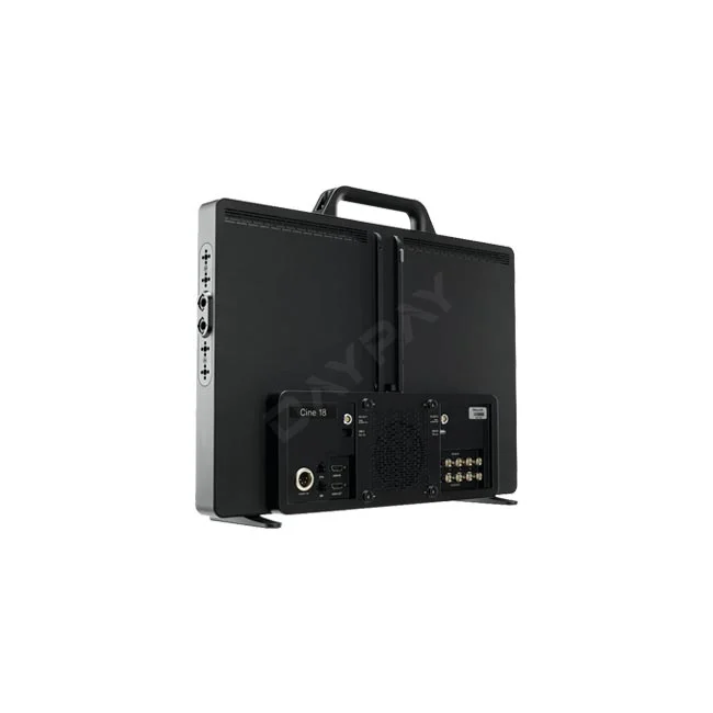 SmallHD Cine 18 후면 패널과 단자부