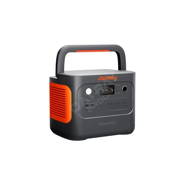 Jackery 1000Plus 파워뱅크 전면 출력 포트와 상단 손잡이