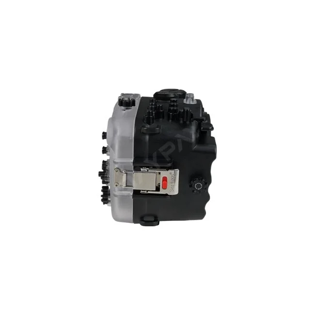 Seafrogs Sony FX3, FX30 Camera Housing 측면 잠금 장치와 조작 버튼