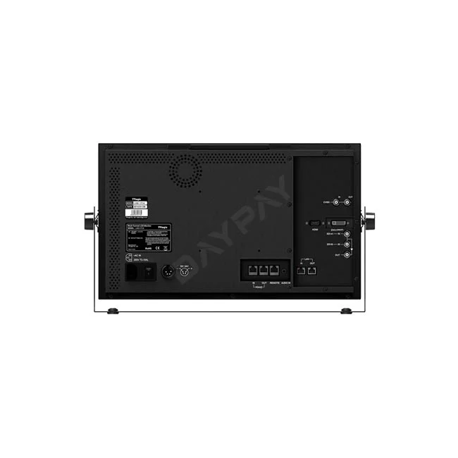 TVLogic LVM-171A 후면 단자부와 전원부